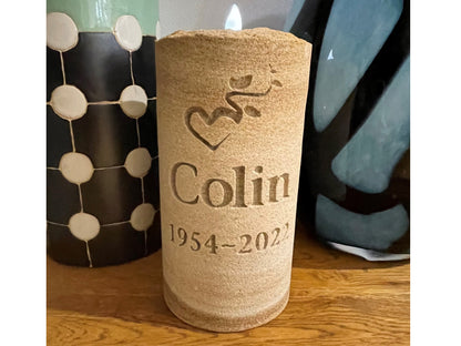 Eternal Sandstone Candle Memorial For People