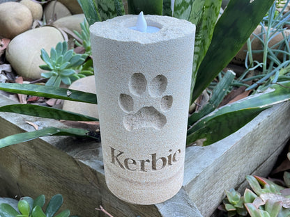 Eternal Sandstone Candle Pet Memorial