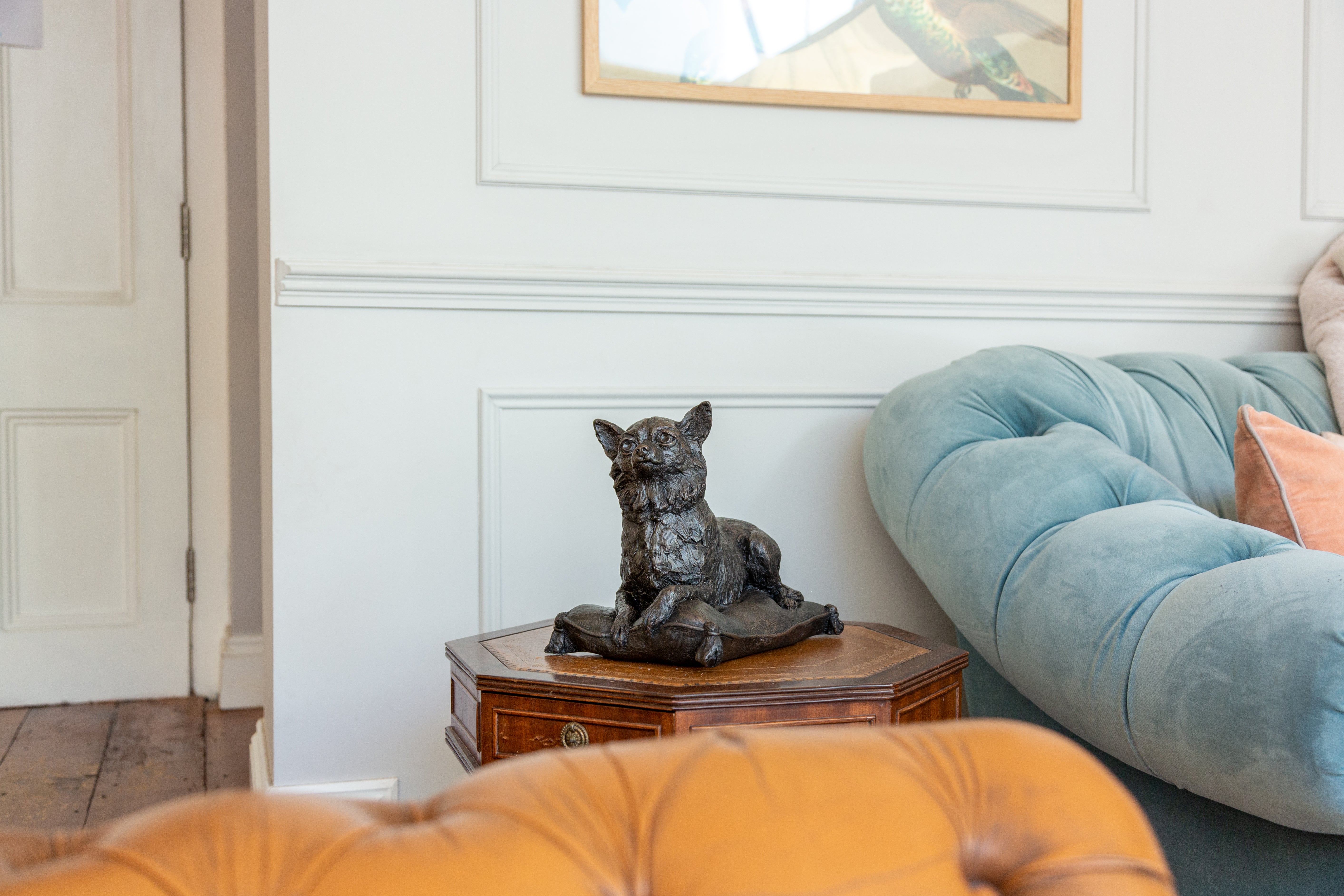 Cast Resin Dog Figurine Memorial Urn - Chihuahua