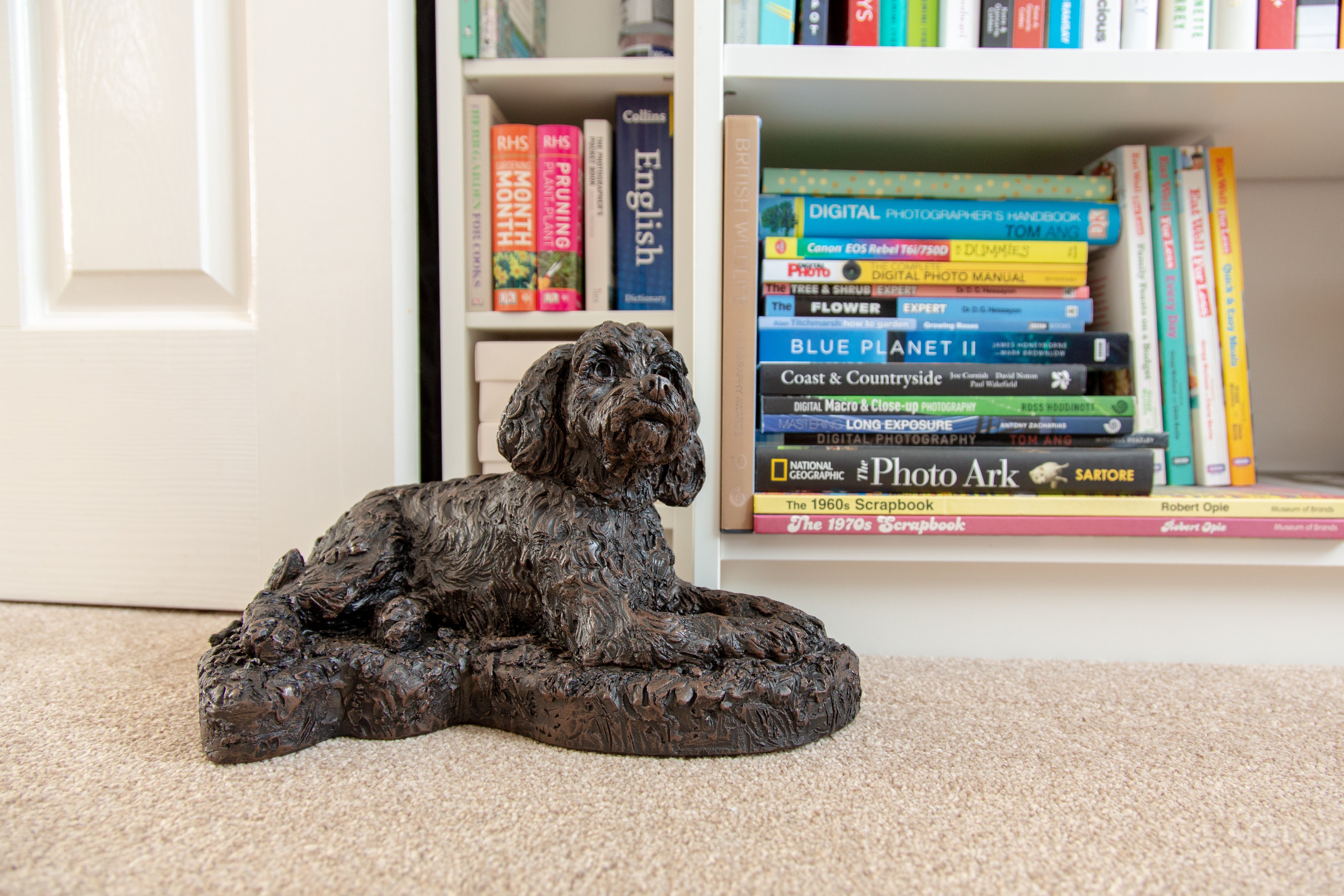 Cast Resin Dog Figurine Memorial Urns