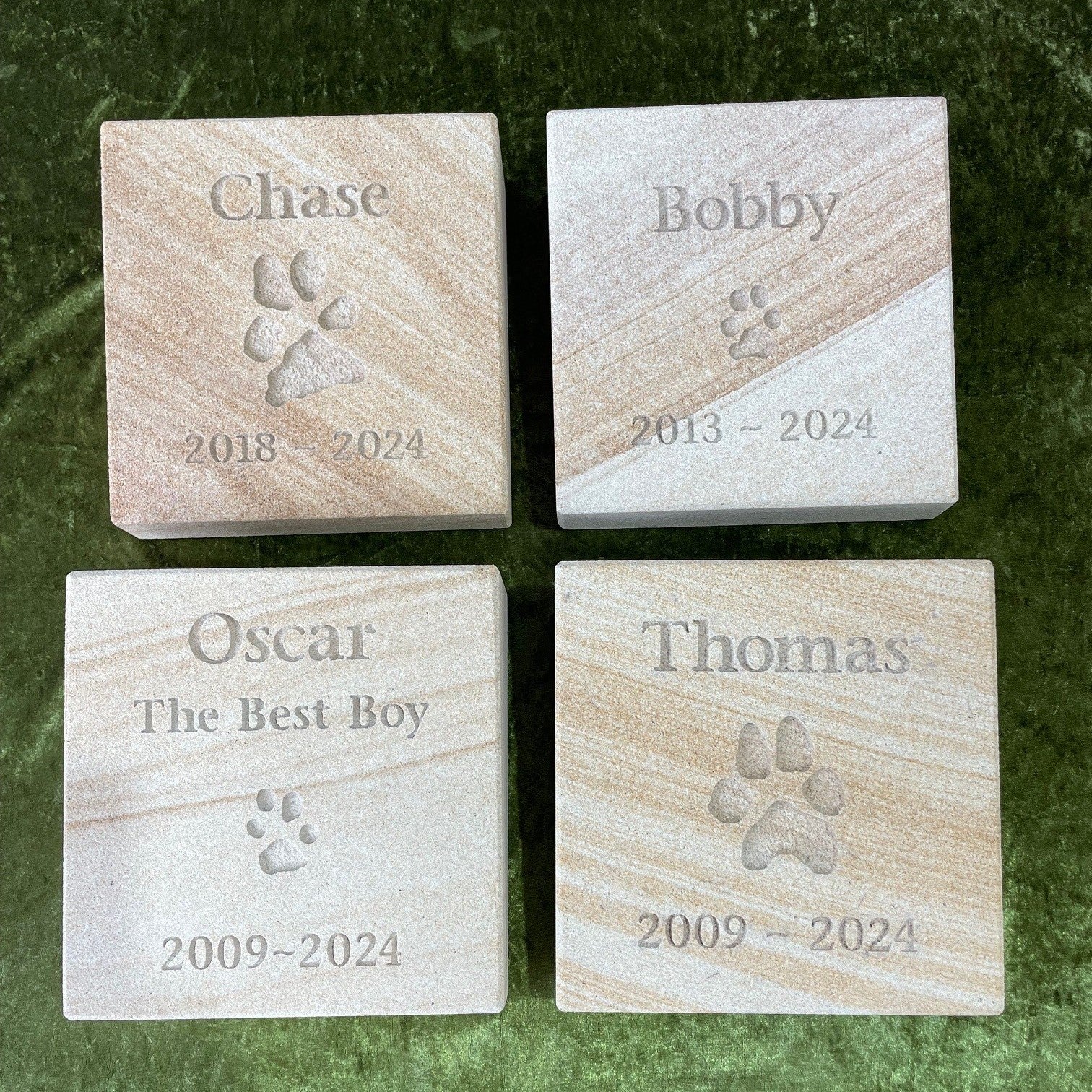 Forever Paw Print In Stone