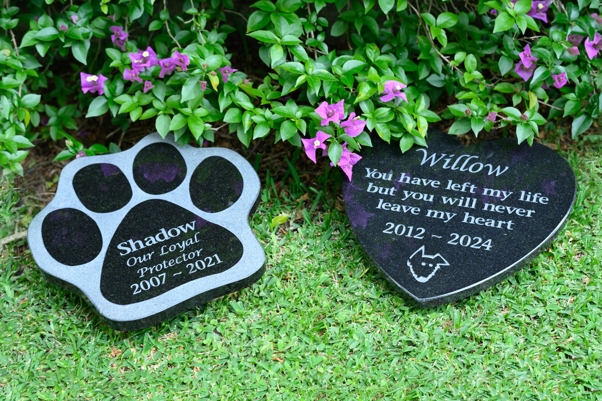 Shaped Granite Plaque Pet Memorial