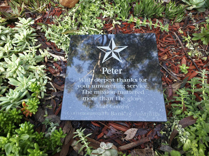 Granite Plaque Memorial for People
