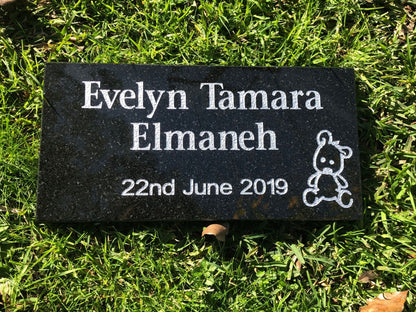 Granite Plaque Memorial for People