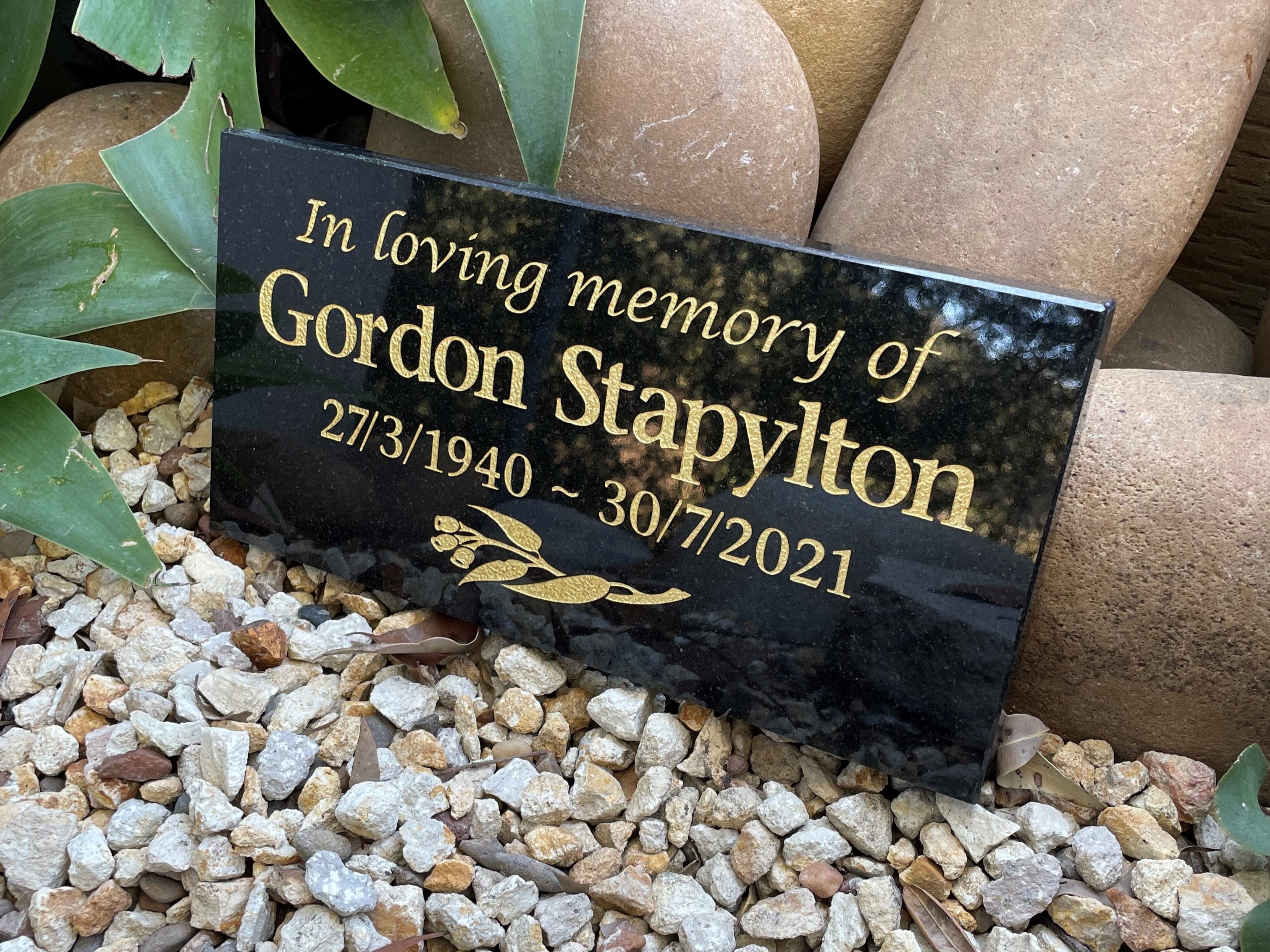 Granite Plaque Memorial for People