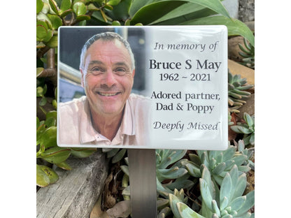 Garden Stake Memorial For People