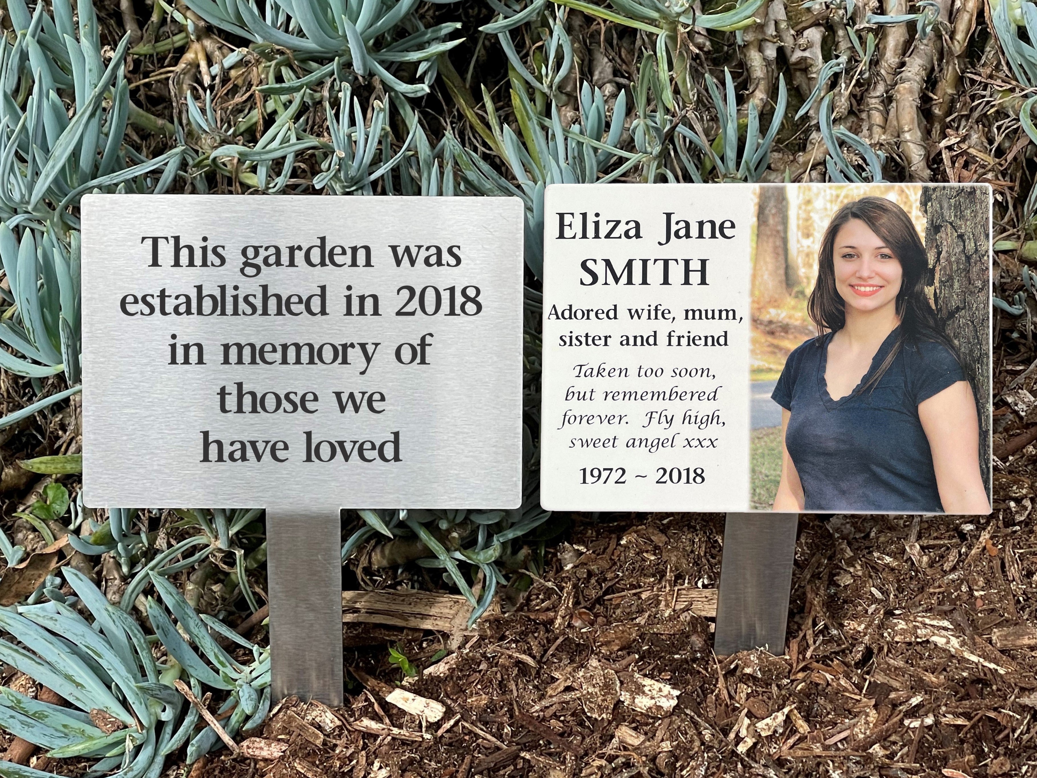 Garden Stake Memorial For People