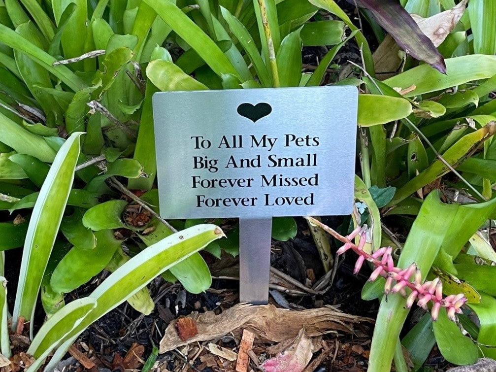 Garden Stake Pet Memorial