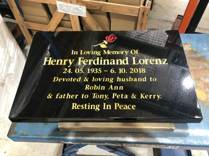 Granite Desk Marker Memorial For People