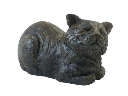 Cast Resin Cat Figurine Urns - Contented Cat