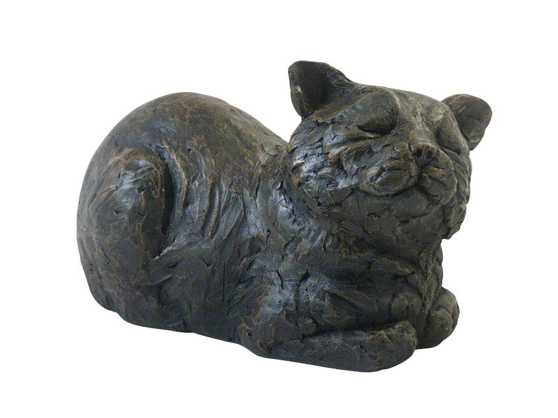 Cast Resin Cat Figurine Urns - Contented Cat