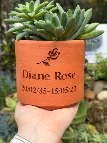 Plant Pot Memorial for People - Small