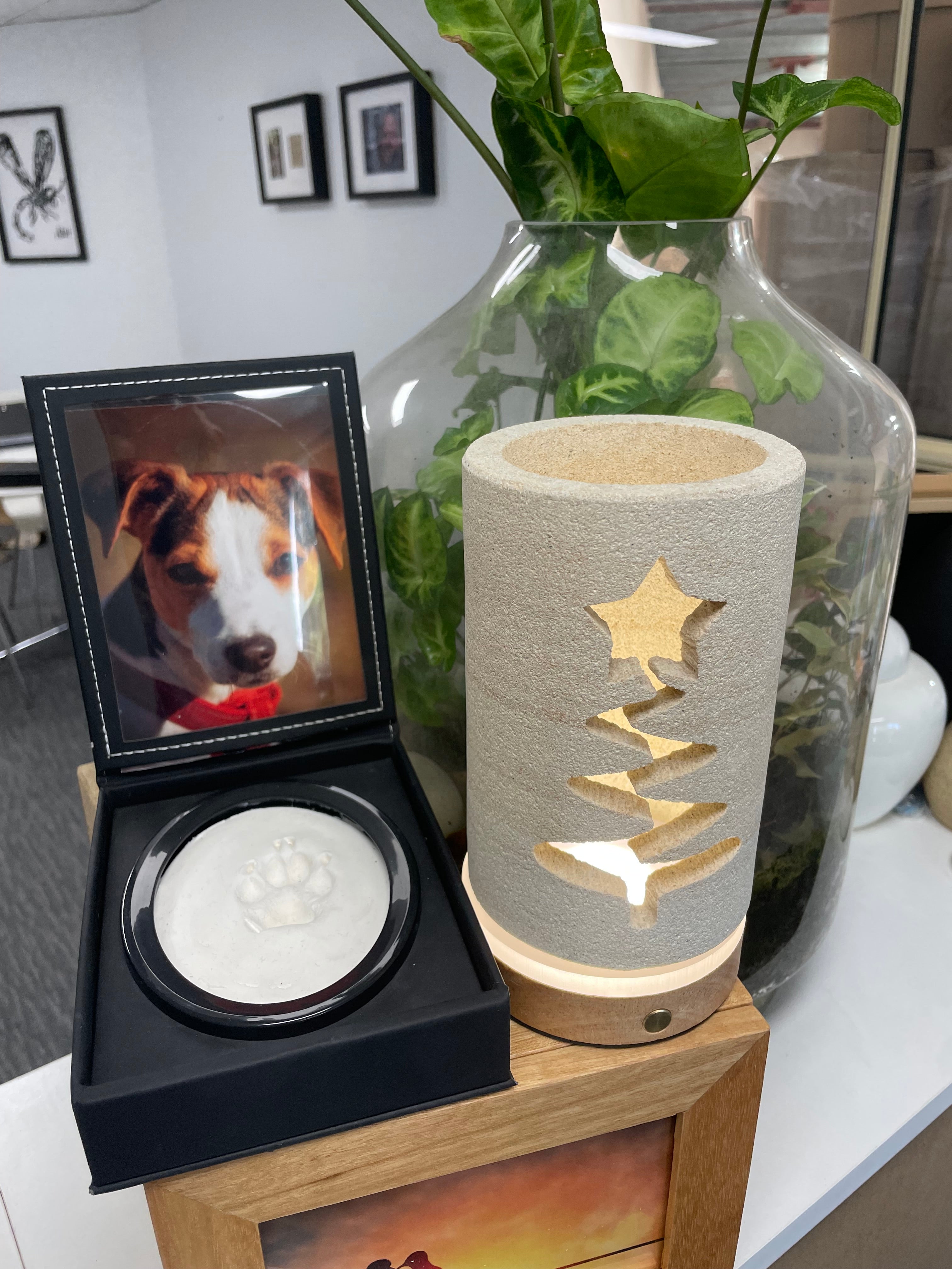 Forever Glow Sandstone Christmas Lantern - FREE GIFT INCLUDED!
