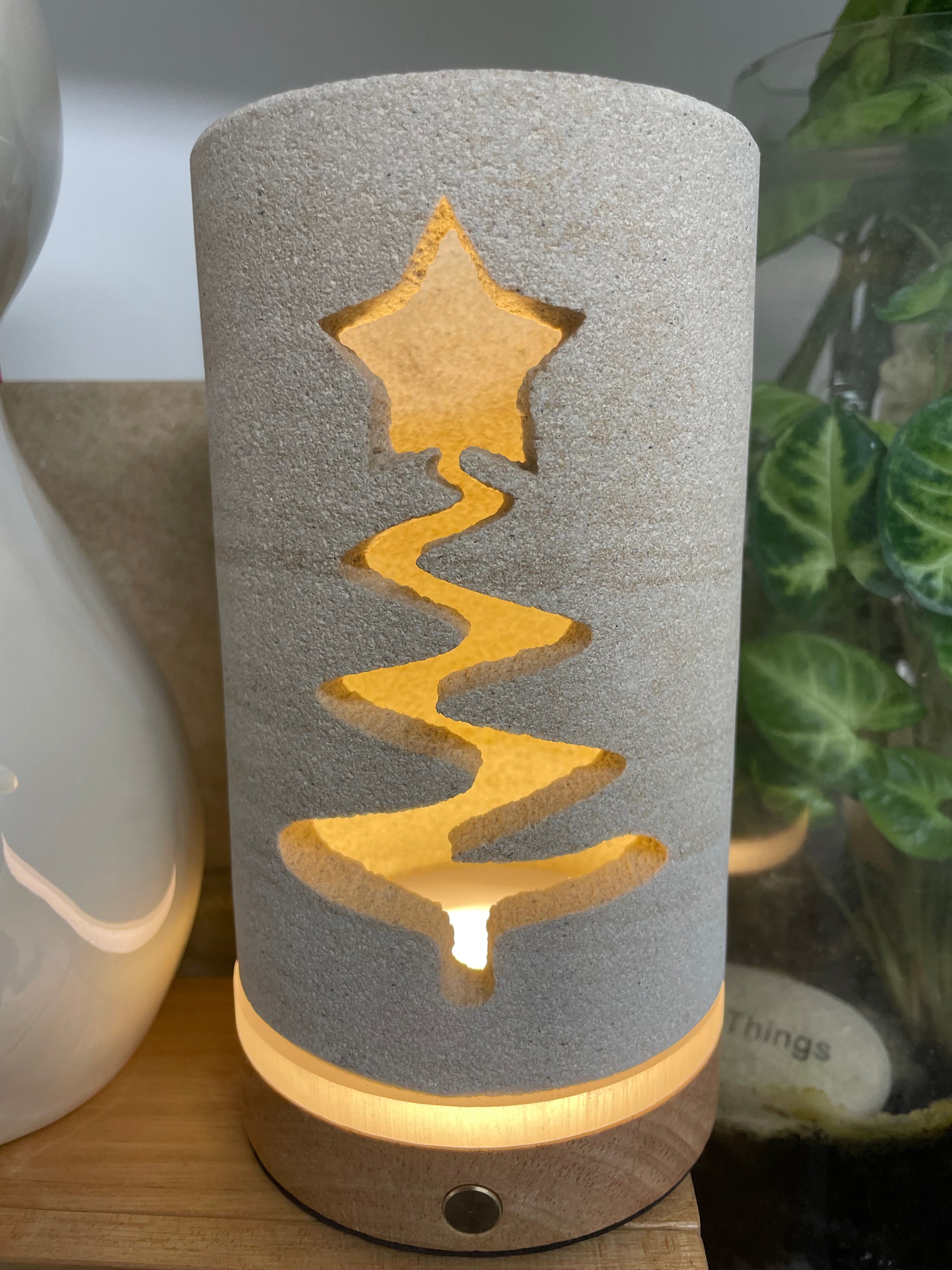 Forever Glow Sandstone Christmas Lantern - FREE GIFT INCLUDED!