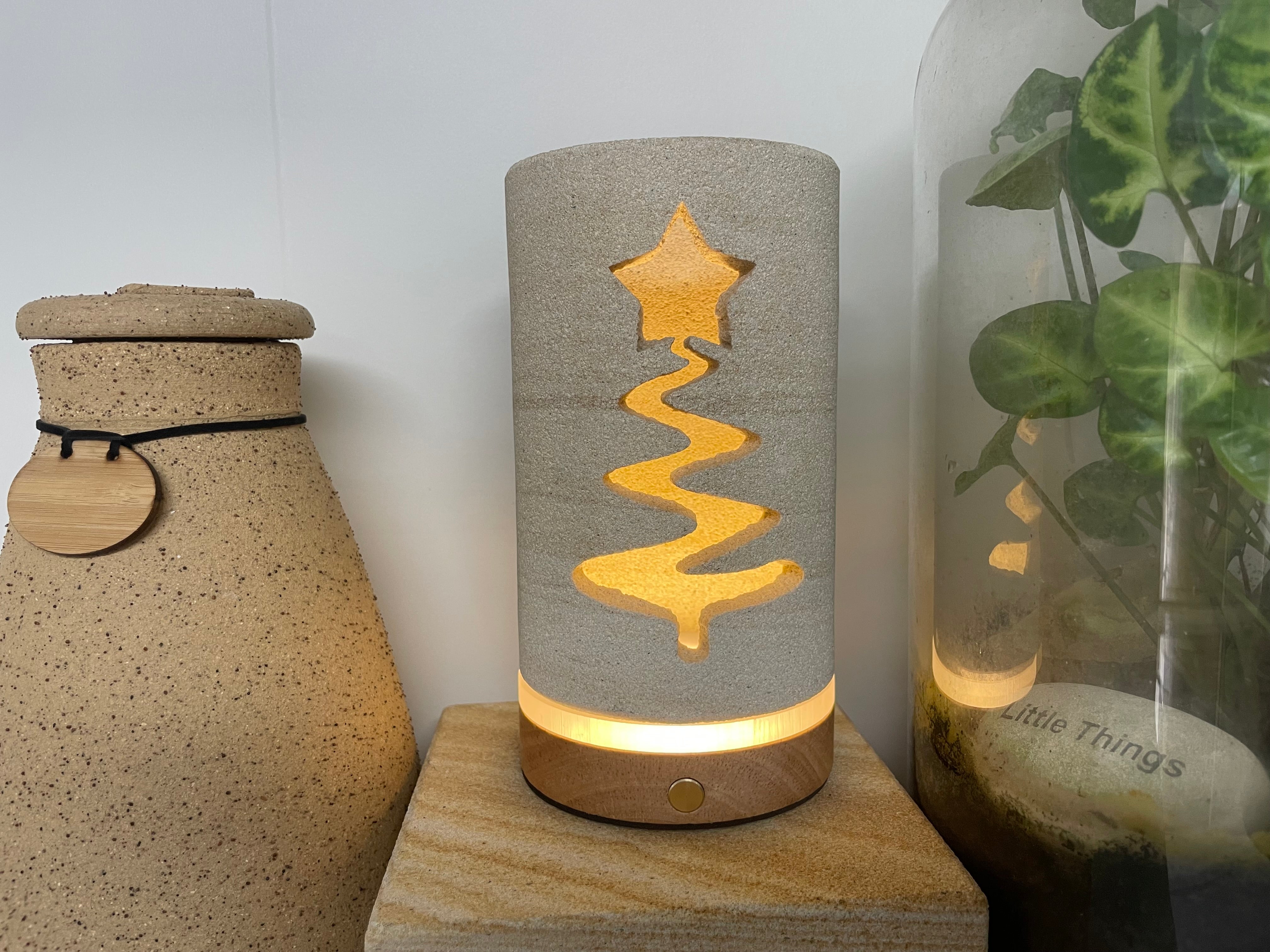 Forever Glow Sandstone Christmas Lantern - FREE GIFT INCLUDED!