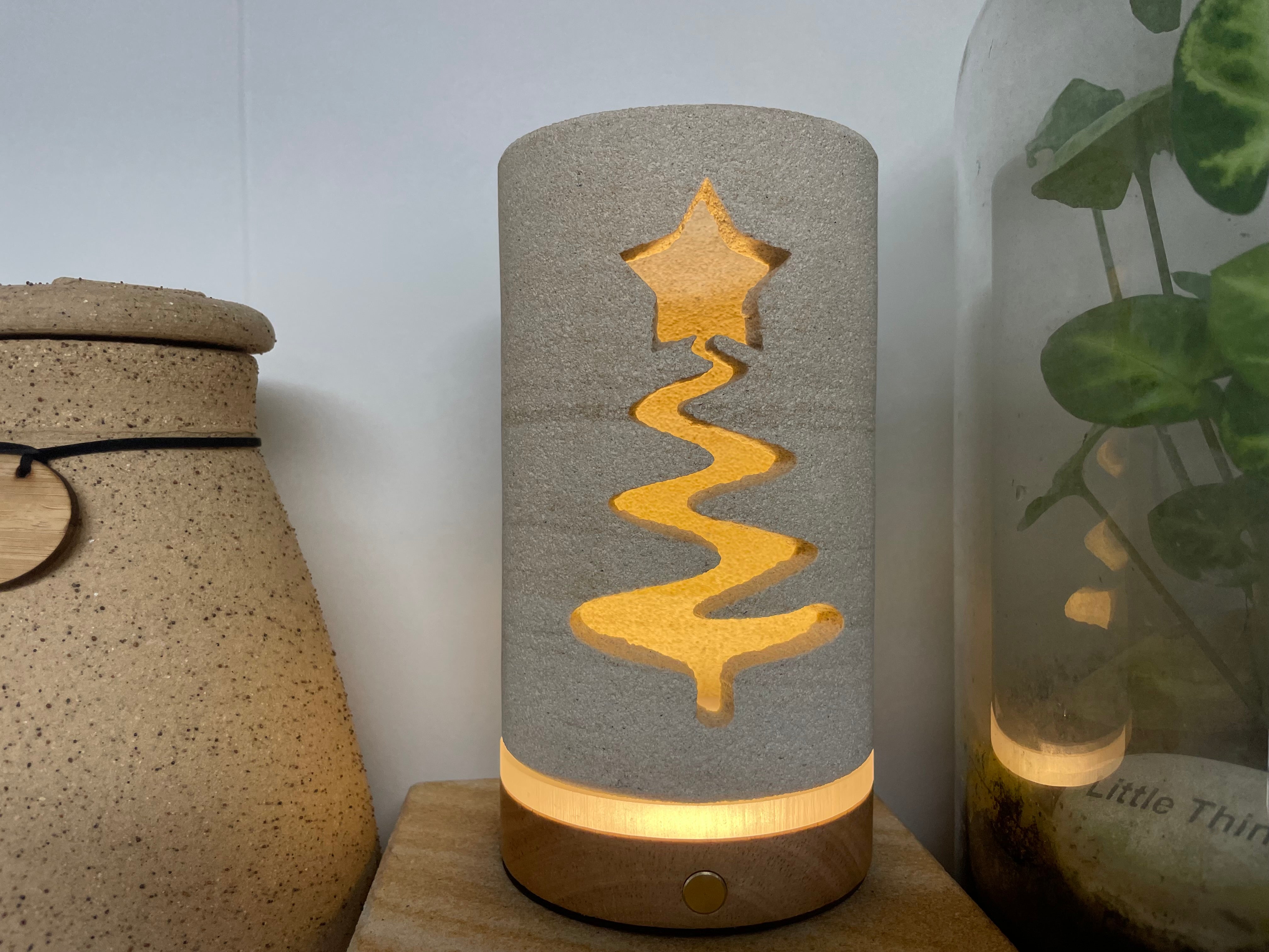 Forever Glow Sandstone Christmas Lantern - FREE GIFT INCLUDED!