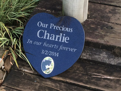 Shaped Granite Plaque Pet Memorial