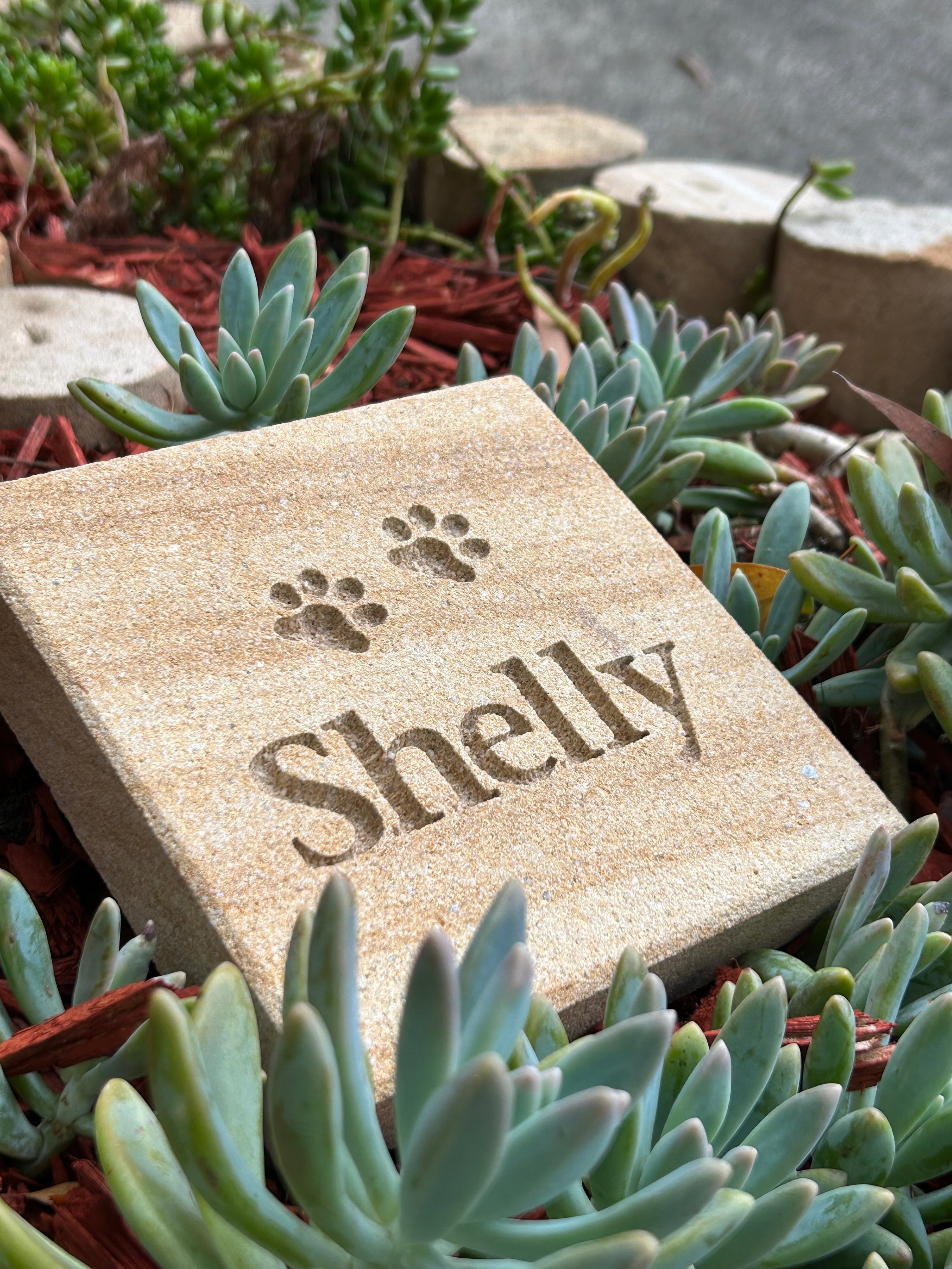Sandstone Square Plaque Pet Memorial