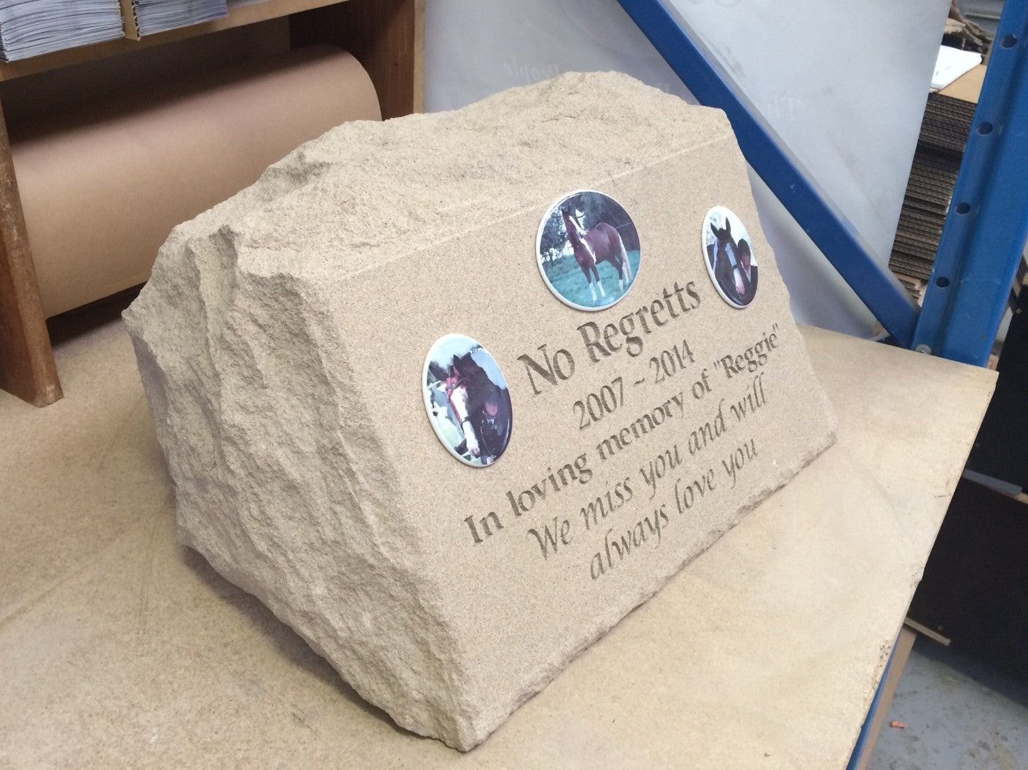 Natural Sandstone Burial Marker Pet Memorial