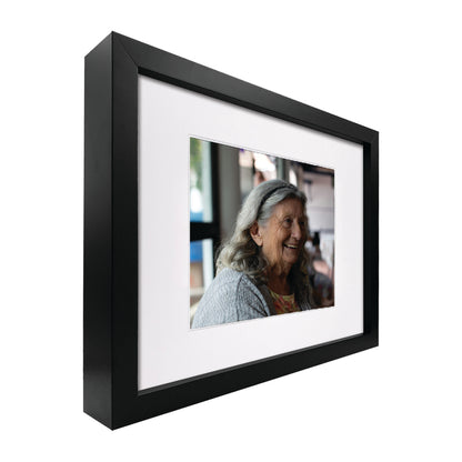 Photo Urn Box for People - Lasting Impression Frame - Multiple Matboard Configurations - Black