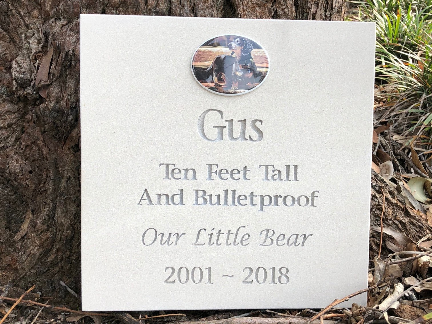 Sandstone Plaque Pet Memorial
