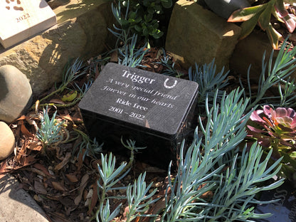 Everlasting Spirit Granite Memorial Urn Box for Pet