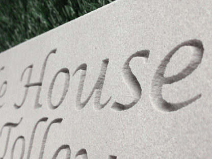 House Name Address Plaques - Natural Sandstone