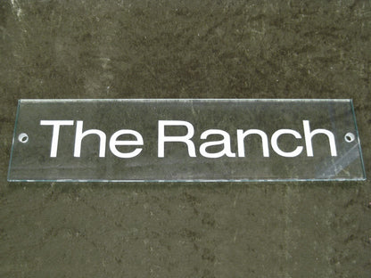 House Name Address Plaques - Glass
