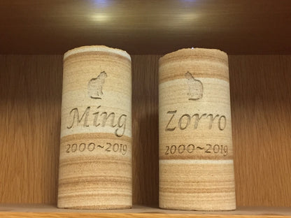 Eternal Sandstone Candle Pet Memorial