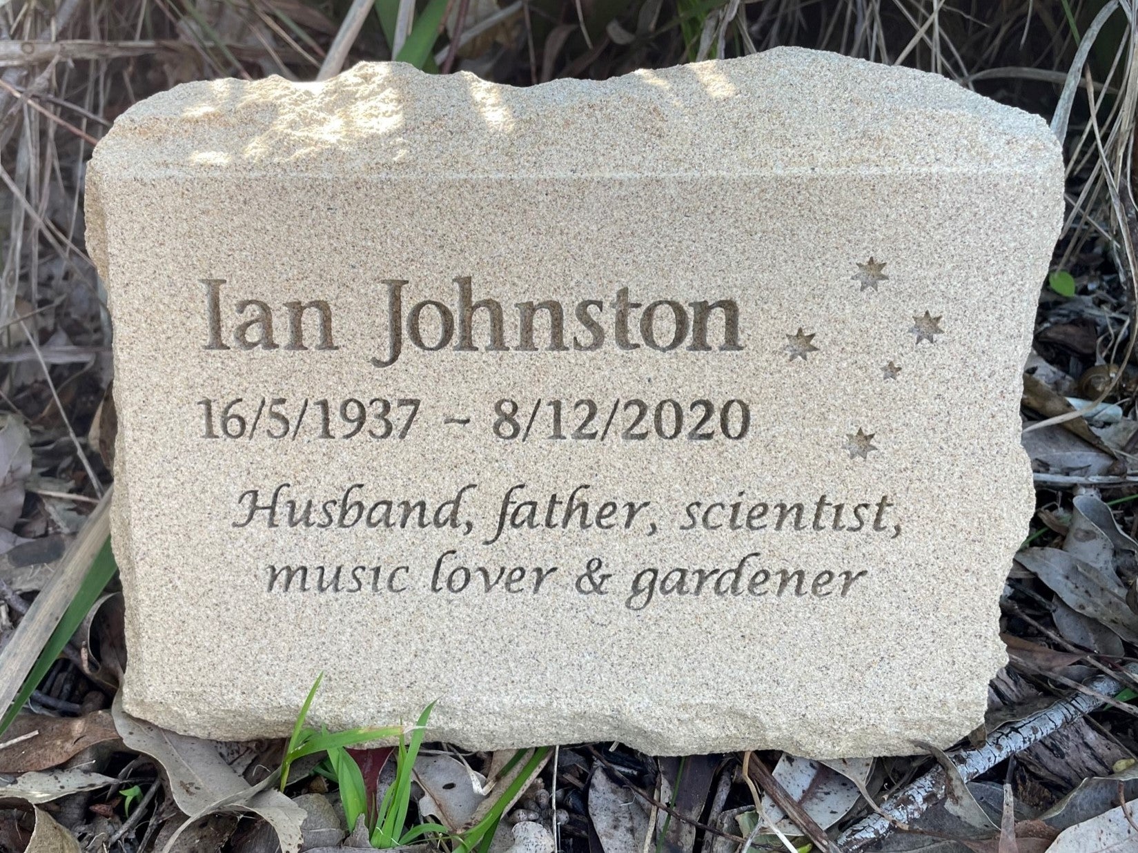 Natural Sandstone Burial Marker for People