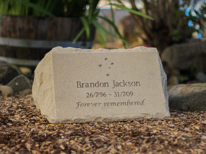 Natural Sandstone Burial Marker for People