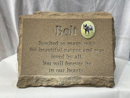 Natural Sandstone Burial Marker Pet Memorial