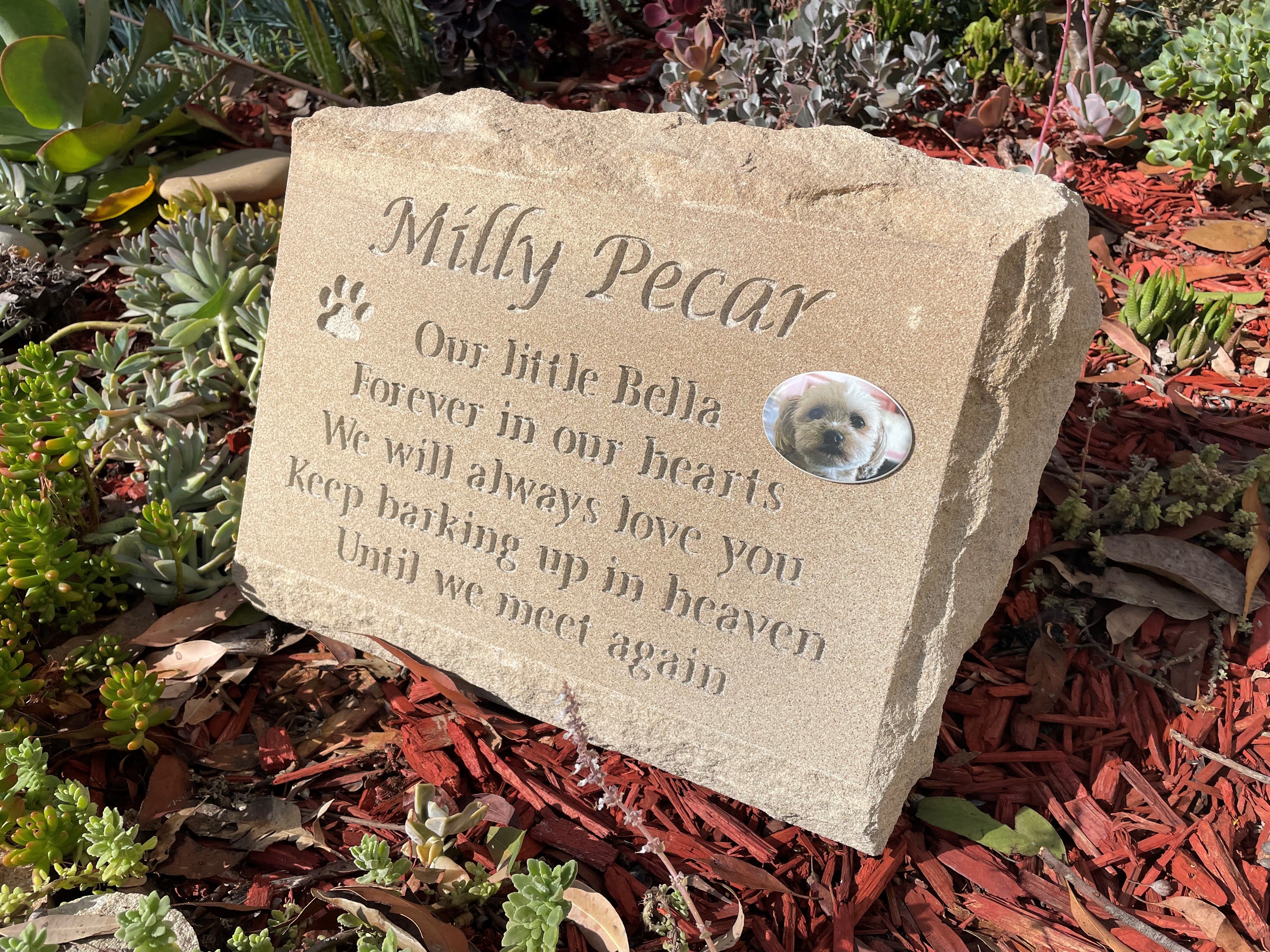 Natural Sandstone Burial Marker Pet Memorial