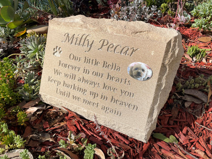 Natural Sandstone Burial Marker Pet Memorial