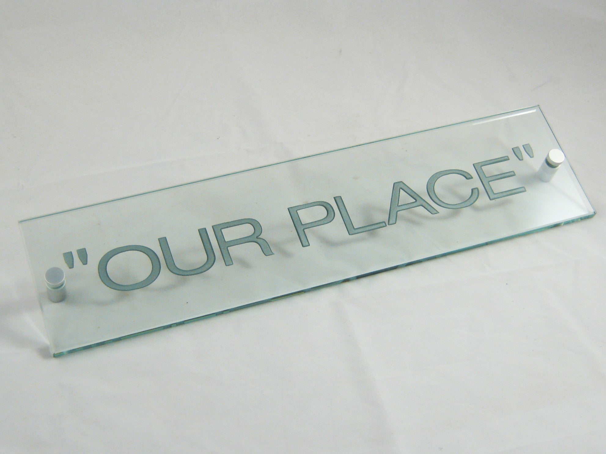 House Name Address Plaques - Glass