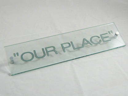 House Name Address Plaques - Glass