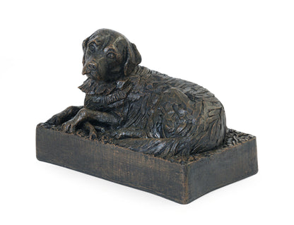 Cast Resin Dog Figurine Memorial Urn - Golden Retriever