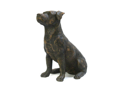 Cast Resin Dog Figurine Memorial Urn - Jack Russell