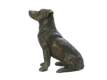 Cast Resin Dog Figurine Memorial Urn - Jack Russell