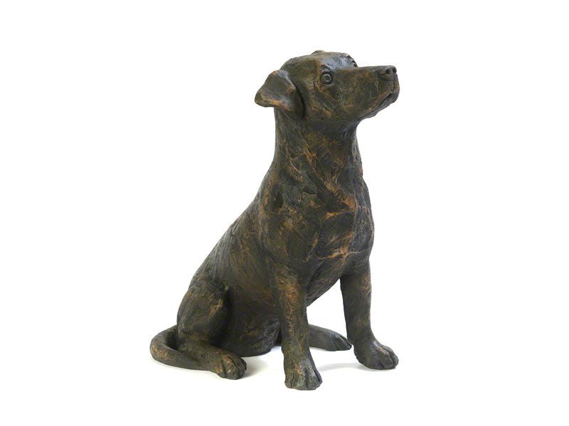 Cast Resin Dog Figurine Memorial Urn - Jack Russell
