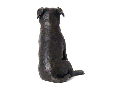 Cast Resin Dog Figurine Memorial Urn - Staffordshire Terrier