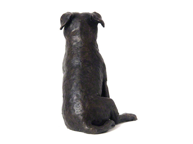 Cast Resin Dog Figurine Memorial Urn - Staffordshire Terrier