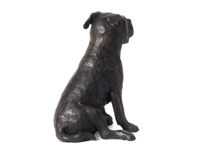 Cast Resin Dog Figurine Memorial Urn - Staffordshire Terrier