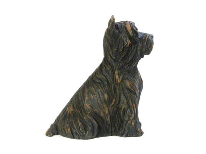 Cast Resin Dog Figurine Memorial Urn - Yorkshire Terrier
