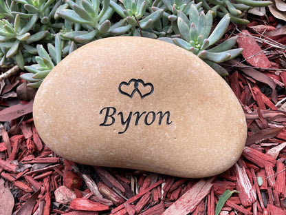 Tumbled Riverstone Pet Memorial
