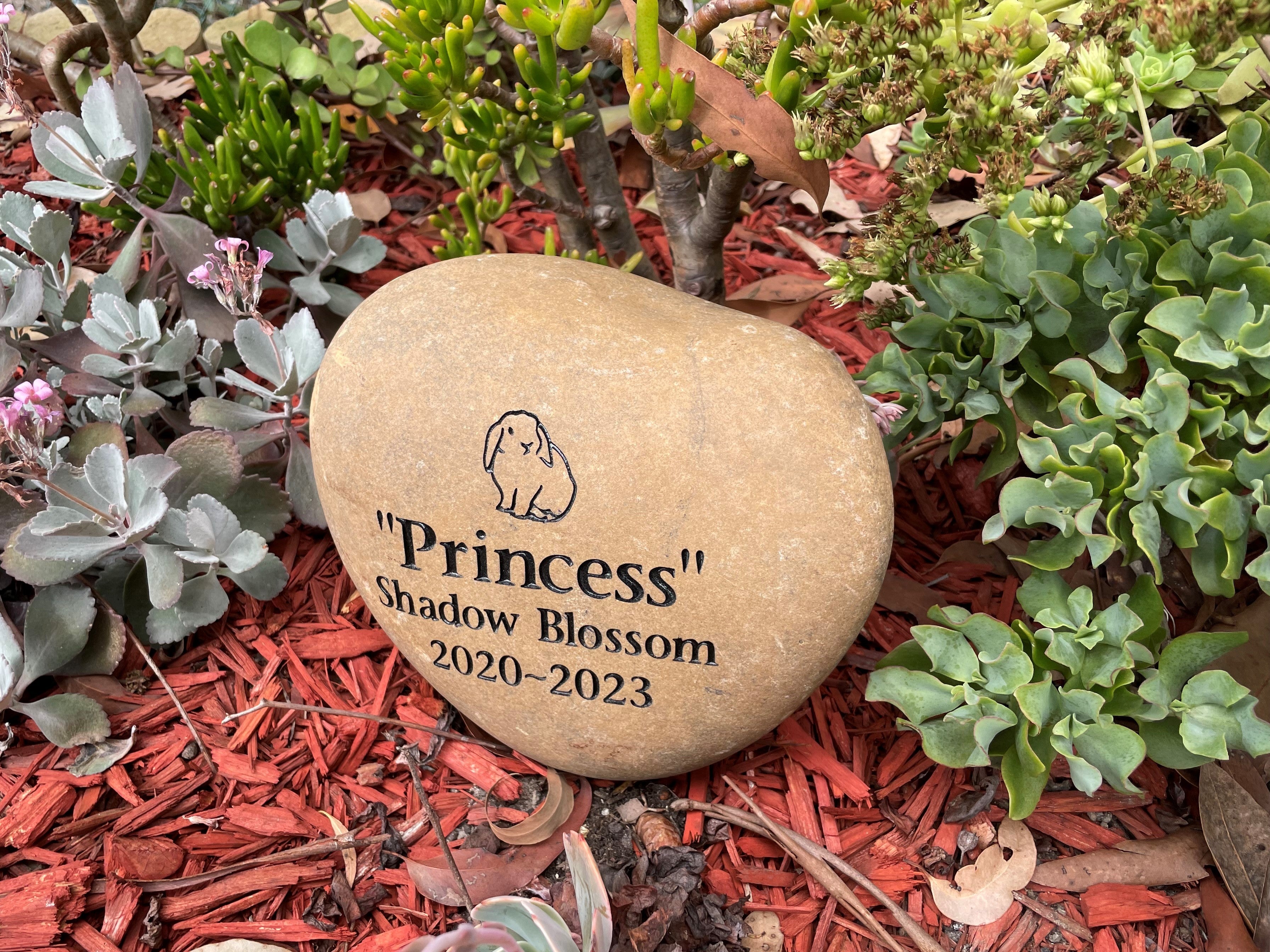Tumbled Riverstone Pet Memorial