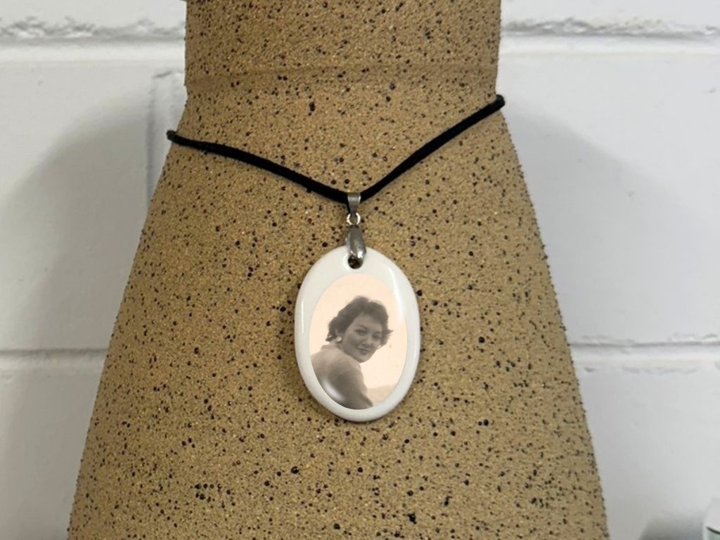 Photo Ceramic Plaque Urn Pendant Memorial