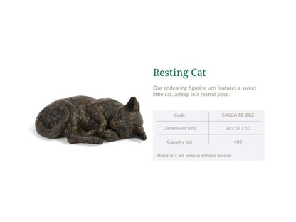 Cast Resin Cat Figurine Urns