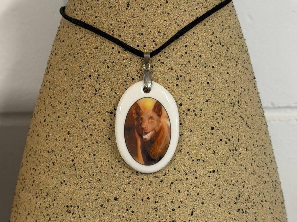 Photo Ceramic Plaque Urn Pendant Pet Memorial
