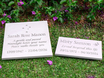 Sandstone Plaque Memorial for People